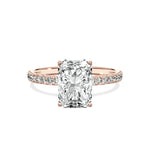 Alluring Hidden Halo Engagement Ring - The Better Diamonds