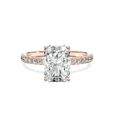 Alluring Hidden Halo Engagement Ring - The Better Diamonds