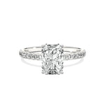 Alluring Hidden Halo Engagement Ring - The Better Diamonds
