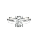 Alluring Hidden Halo Engagement Ring - The Better Diamonds
