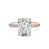 Alluring Hidden Halo Engagement Ring - The Better Diamonds