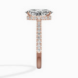Alluring Hidden Halo Engagement Ring - The Better Diamonds