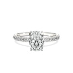 Alluring Hidden Halo Engagement Ring - The Better Diamonds