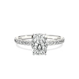 Alluring Hidden Halo Engagement Ring - The Better Diamonds