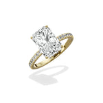 Alluring Hidden Halo Engagement Ring - The Better Diamonds