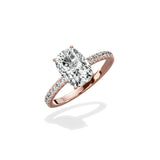 Alluring Hidden Halo Engagement Ring - The Better Diamonds