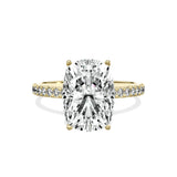 Alluring Hidden Halo Engagement Ring - The Better Diamonds