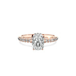 Alluring Hidden Halo Engagement Ring - The Better Diamonds