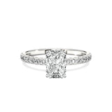 Alluring Hidden Halo Engagement Ring - The Better Diamonds