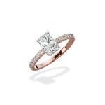 Alluring Hidden Halo Engagement Ring - The Better Diamonds