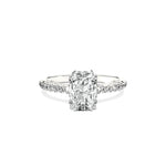 Alluring Hidden Halo Engagement Ring - The Better Diamonds