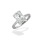 Alluring Hidden Halo Engagement Ring - The Better Diamonds