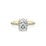 Alluring Hidden Halo Engagement Ring - The Better Diamonds