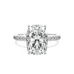 Alluring Hidden Halo Engagement Ring - The Better Diamonds