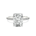 Alluring Hidden Halo Engagement Ring - The Better Diamonds