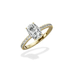 Alluring Hidden Halo Engagement Ring - The Better Diamonds