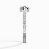 Alluring Hidden Halo Engagement Ring - The Better Diamonds