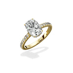 Alluring Hidden Halo Engagement Ring - The Better Diamonds