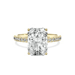 Alluring Hidden Halo Engagement Ring - The Better Diamonds