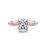 Alluring Hidden Halo Engagement Ring - The Better Diamonds