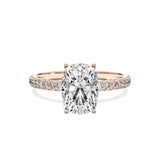 Alluring Hidden Halo Engagement Ring - The Better Diamonds