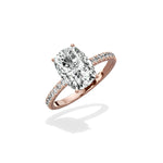 Alluring Hidden Halo Engagement Ring - The Better Diamonds