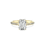 Alluring Hidden Halo Engagement Ring - The Better Diamonds