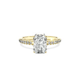 Alluring Hidden Halo Engagement Ring - The Better Diamonds