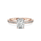 Alluring Hidden Halo Engagement Ring - The Better Diamonds