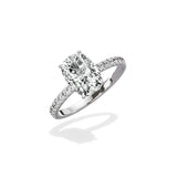 Alluring Hidden Halo Engagement Ring - The Better Diamonds