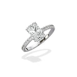 Alluring Hidden Halo Engagement Ring - The Better Diamonds