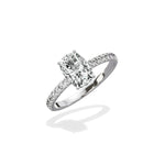 Alluring Hidden Halo Engagement Ring - The Better Diamonds