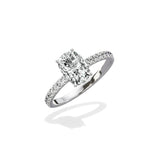 Alluring Hidden Halo Engagement Ring - The Better Diamonds