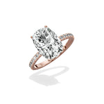 Alluring Hidden Halo Engagement Ring - The Better Diamonds