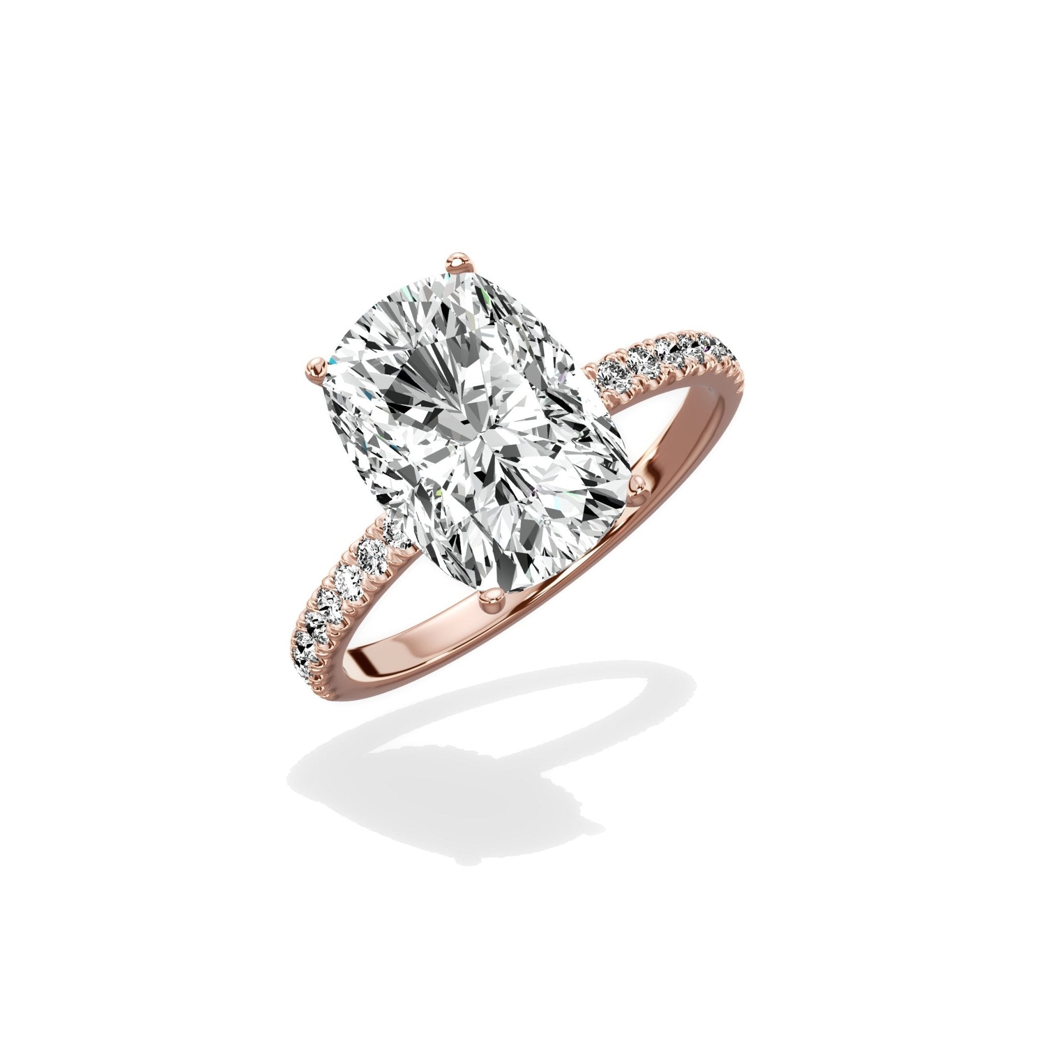 Alluring Hidden Halo Engagement Ring - The Better Diamonds
