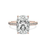 Alluring Hidden Halo Engagement Ring - The Better Diamonds