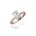 Alluring Hidden Halo Engagement Ring - The Better Diamonds
