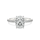 Alluring Hidden Halo Engagement Ring - The Better Diamonds