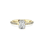 Alluring Hidden Halo Engagement Ring - The Better Diamonds