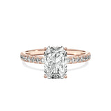 Alluring Hidden Halo Engagement Ring - The Better Diamonds