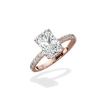 Alluring Hidden Halo Engagement Ring - The Better Diamonds