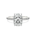 Alluring Hidden Halo Engagement Ring - The Better Diamonds
