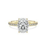 Alluring Hidden Halo Engagement Ring - The Better Diamonds