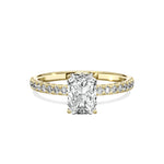 Alluring Hidden Halo Engagement Ring - The Better Diamonds