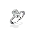 Alluring Hidden Halo Engagement Ring - The Better Diamonds