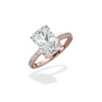 Alluring Hidden Halo Engagement Ring - The Better Diamonds