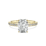 Alluring Hidden Halo Engagement Ring - The Better Diamonds