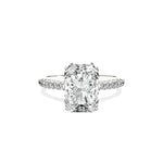 Alluring Hidden Halo Engagement Ring - The Better Diamonds