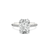 Alluring Hidden Halo Engagement Ring - The Better Diamonds