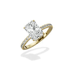 Alluring Hidden Halo Engagement Ring - The Better Diamonds
